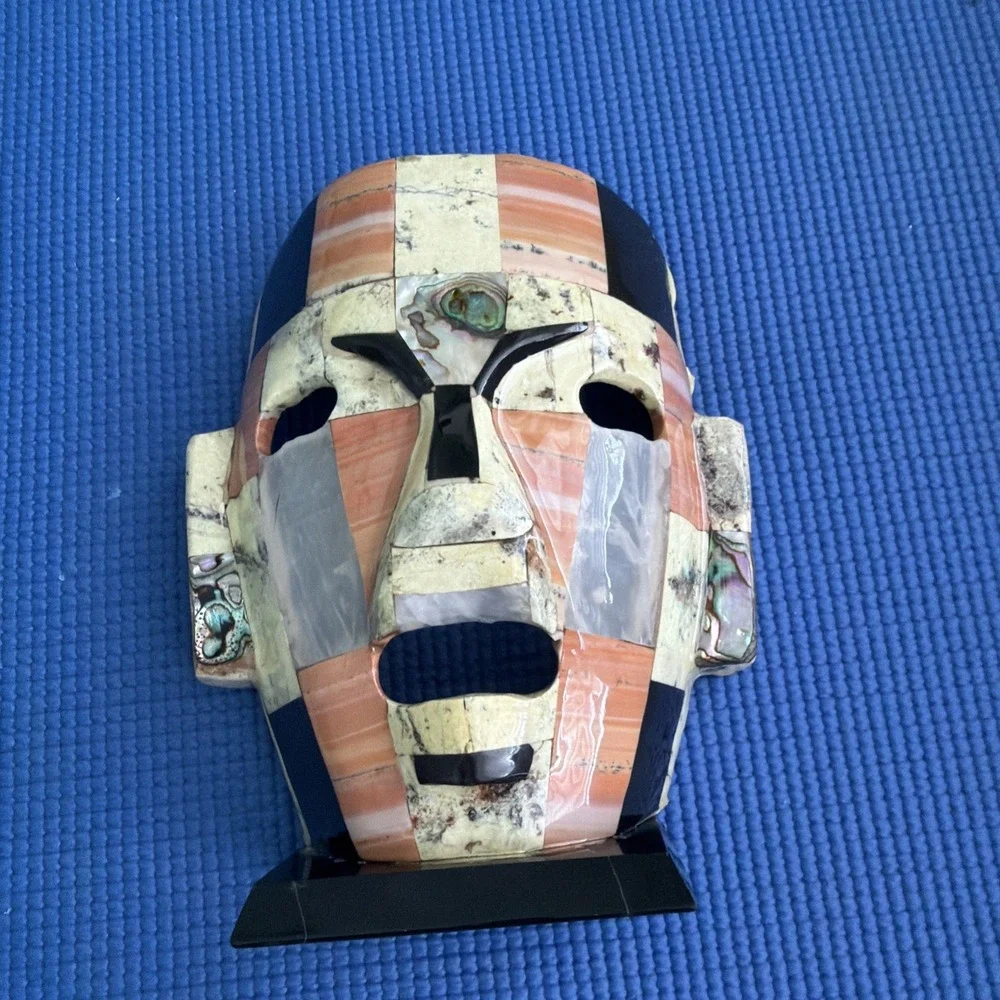 Mayan Aztec Burial Death Mask 8